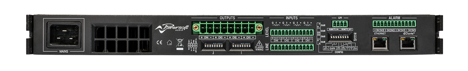 ALC-1604D Amplifier - back image