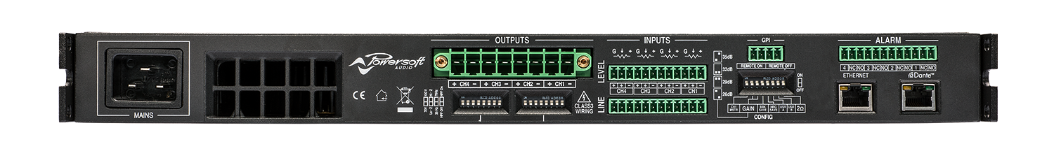 ALC-404D Amplifier - back image