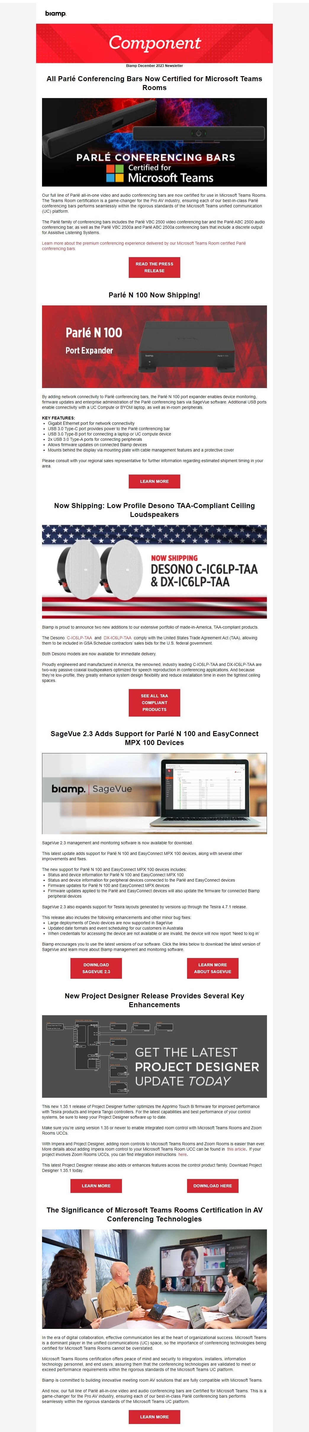 Biamp Newsletters