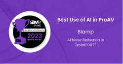 AI Noise Reduction in TesiraFORTÉ X 400