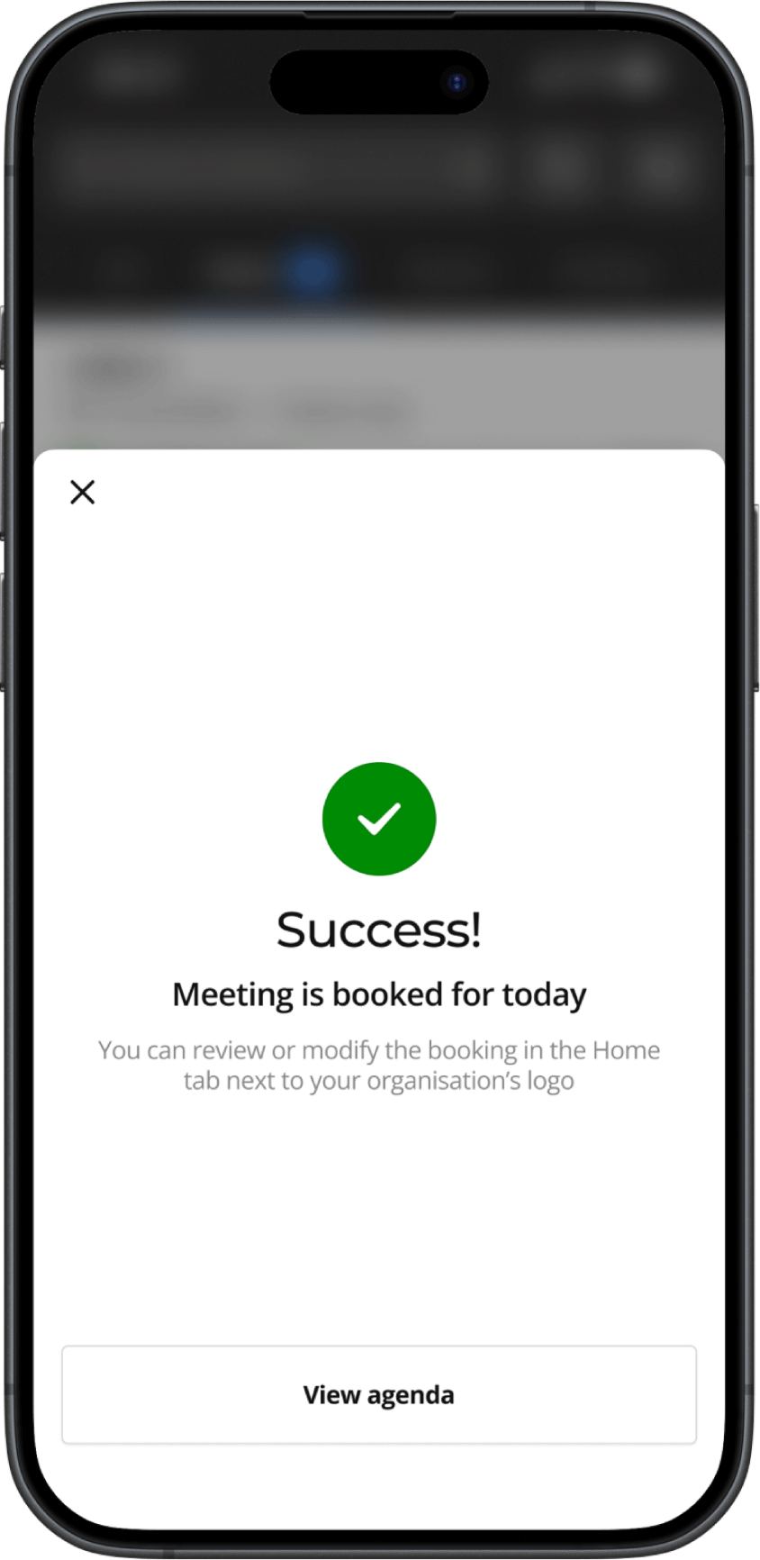 Success - Meeting is booked for today - phone confirmation