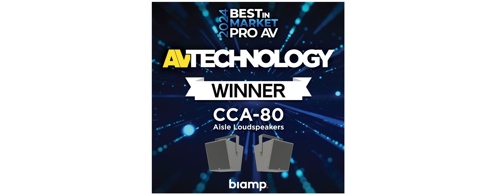 2024 Pro AV Award Winner CCA-80 Aisle Loudspeaker image