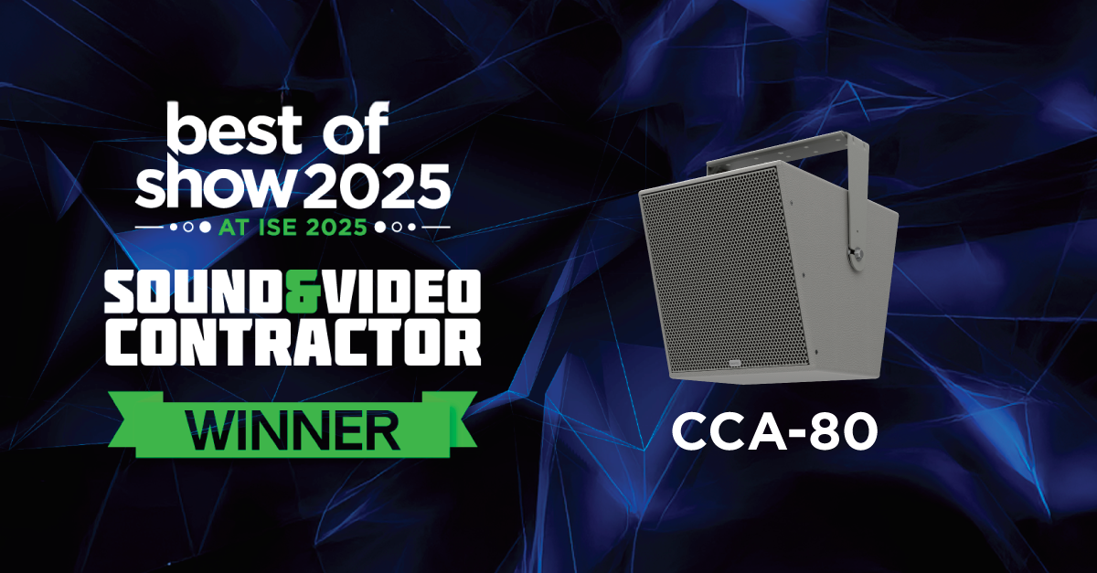 Biamp Commercial CCA-80 Best of Show Award at ISE25