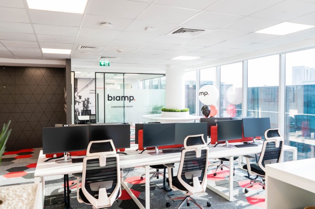 Image of a new Biamp office in Dubai.