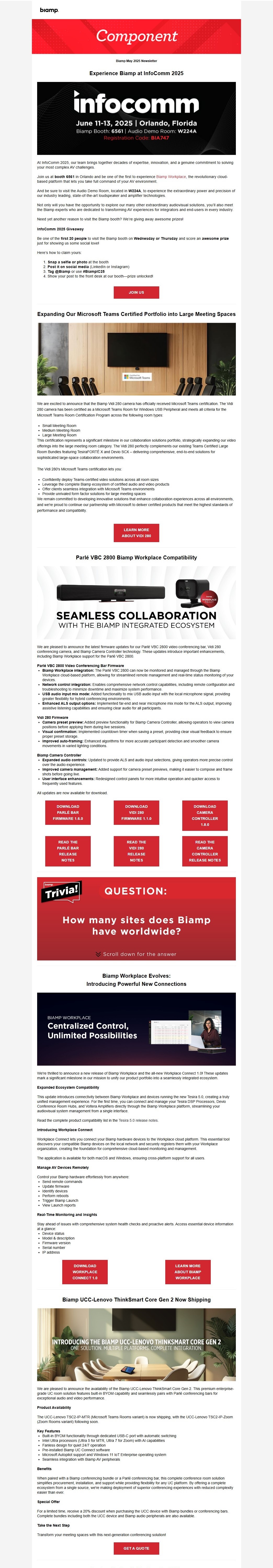 biamp march 2025 newsletter