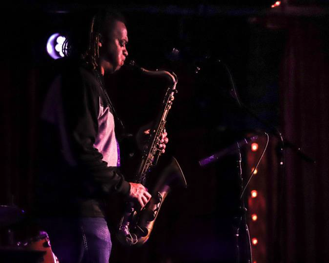 Devin Phillips performing at the 2020 Biamp Portland Jazz Festival