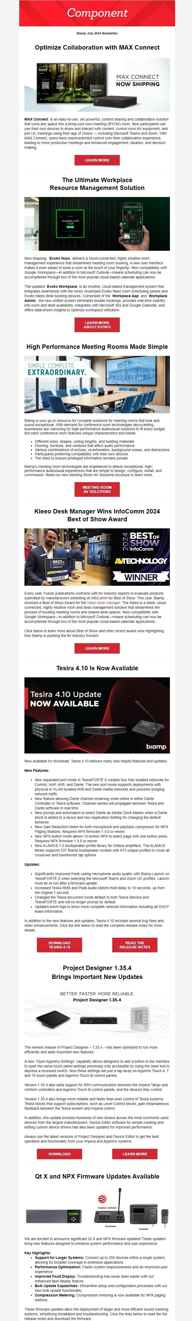 Biamp Newsletters