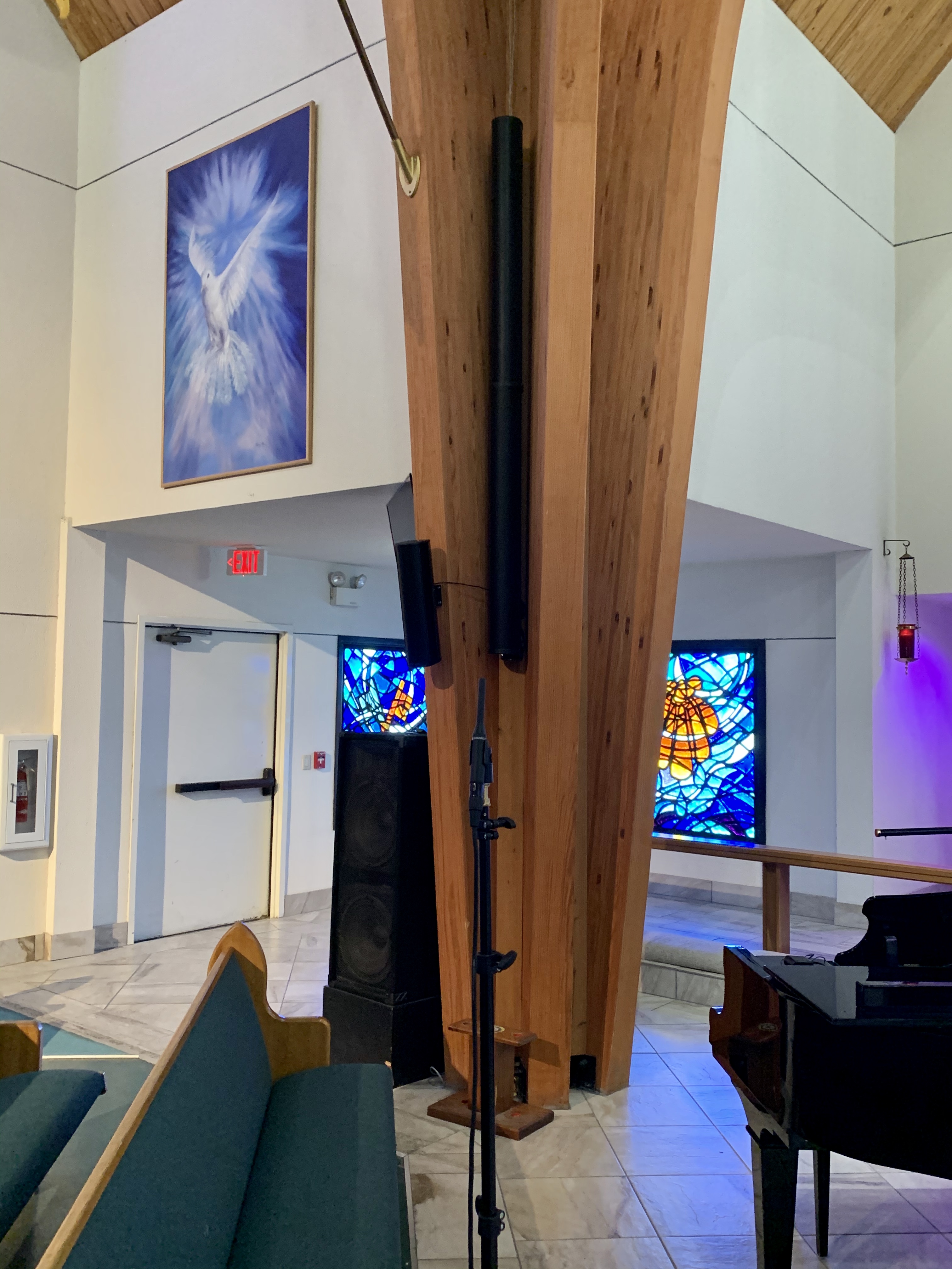 St John Fisher Pews and walls