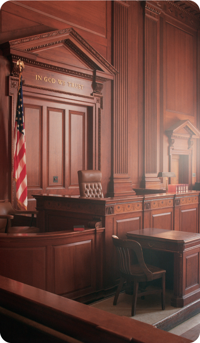 Mobile image of Courtroom with wood paneling