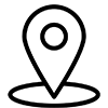 Icon of a map pin drop
