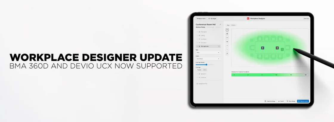 Workplace Designer Update - BMA 360D and Devio UCX Now Supported