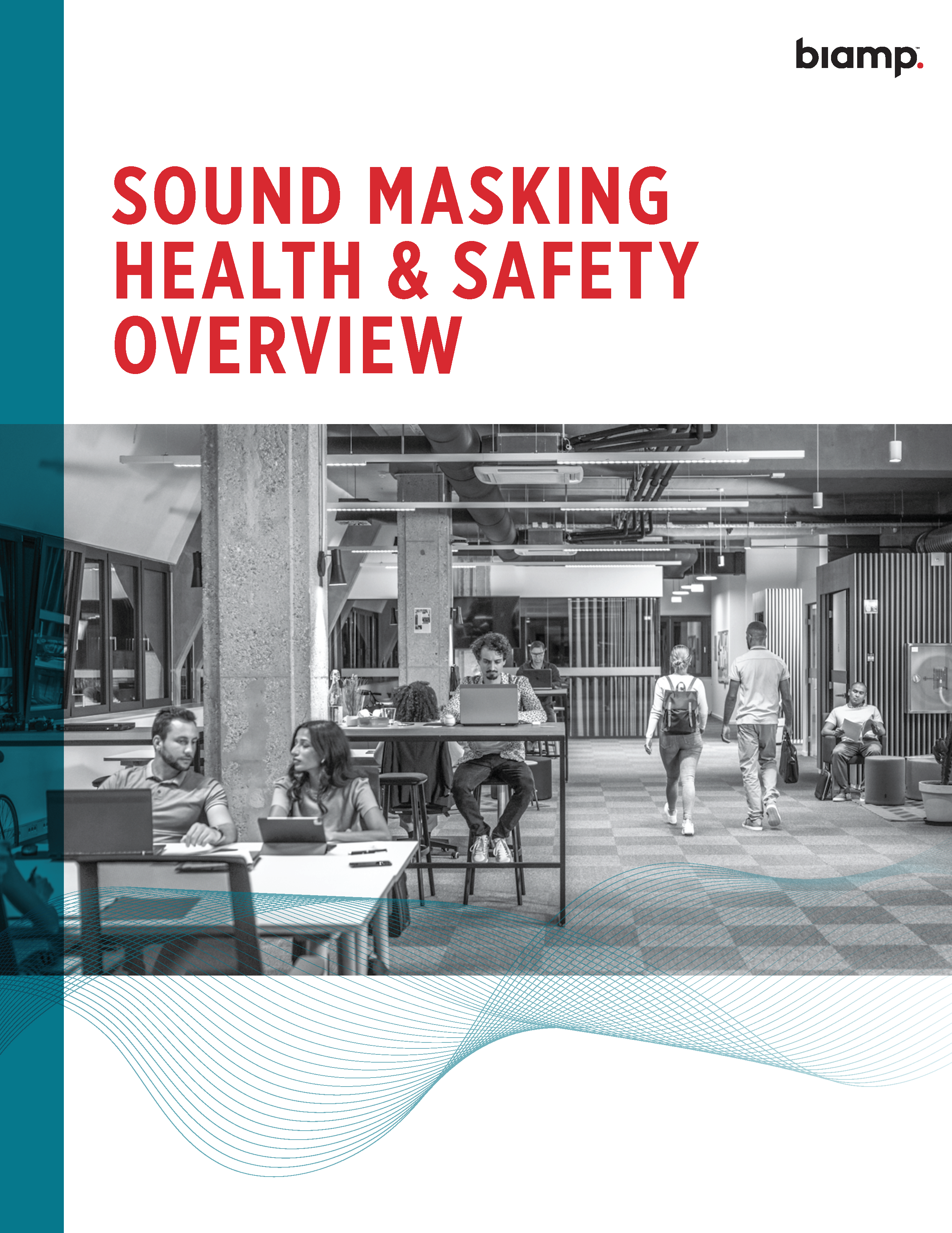 Brochure cover for QtX Sound Masking