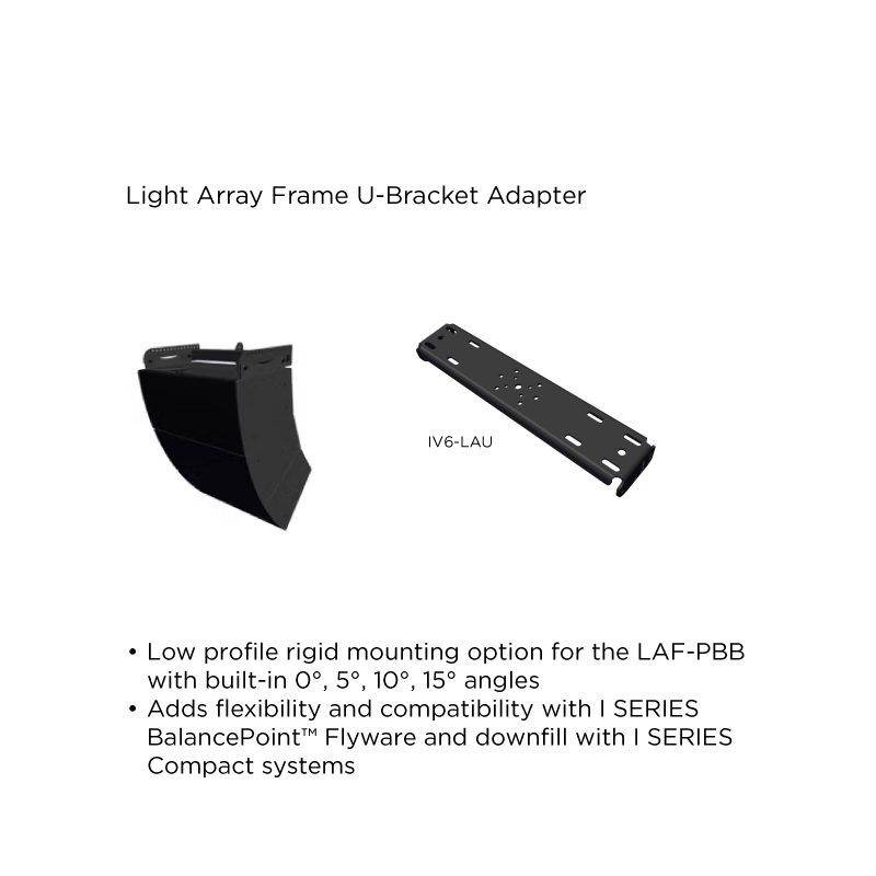 Light Array frame U-bracket adapter