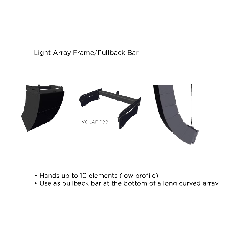 Light array frame/pullback bar