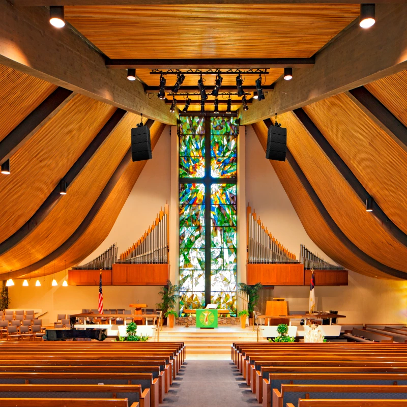 a contemporary house of worship