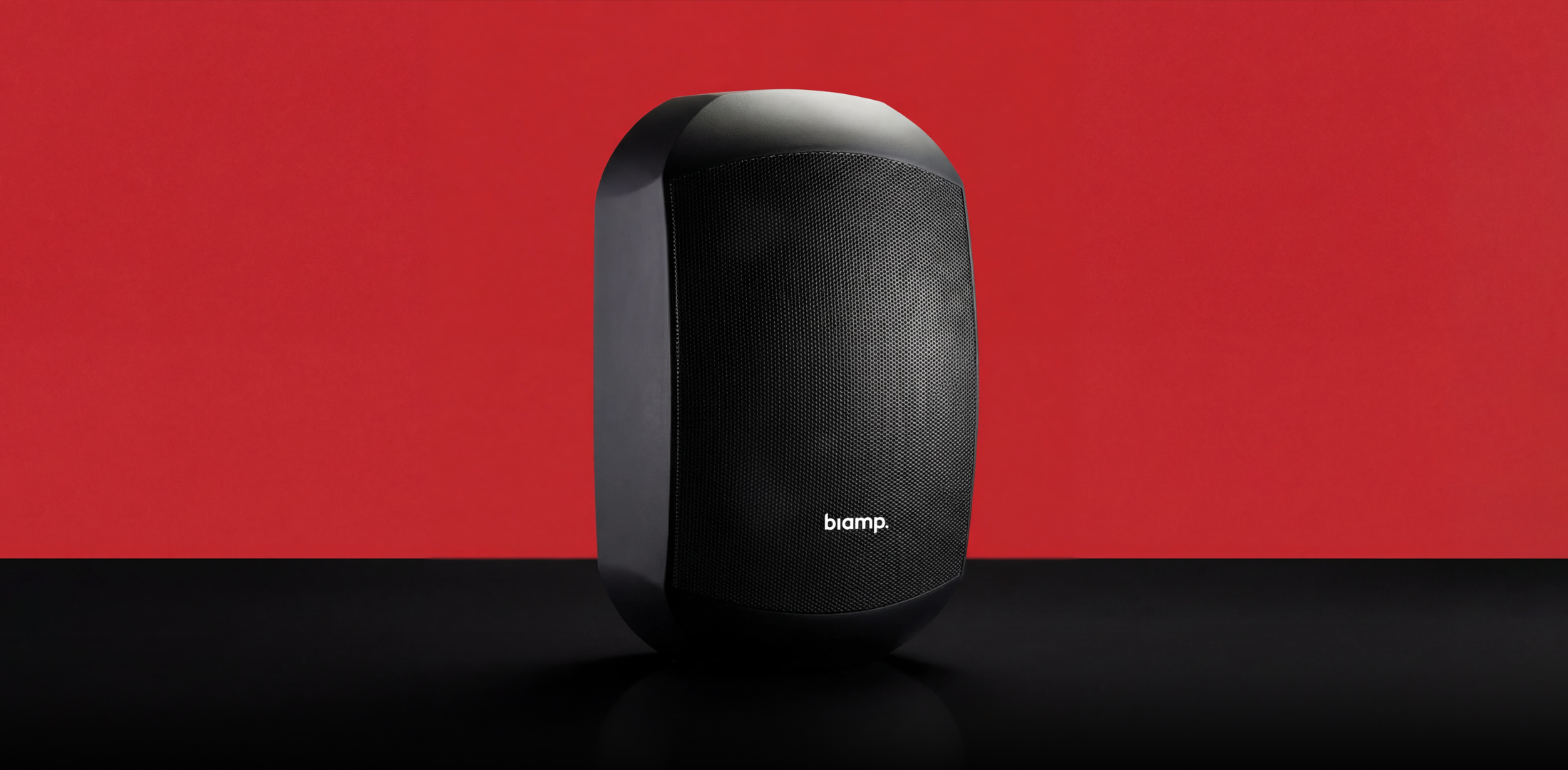 Black Biamp loudspeaker