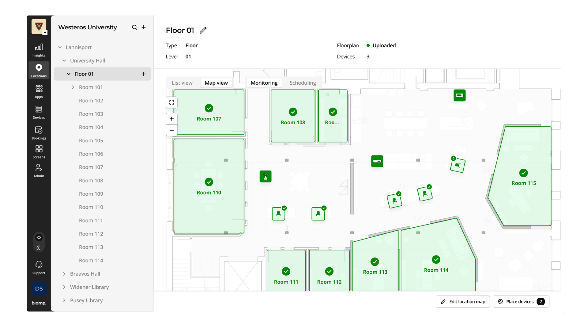 vue de l'emplacement 3