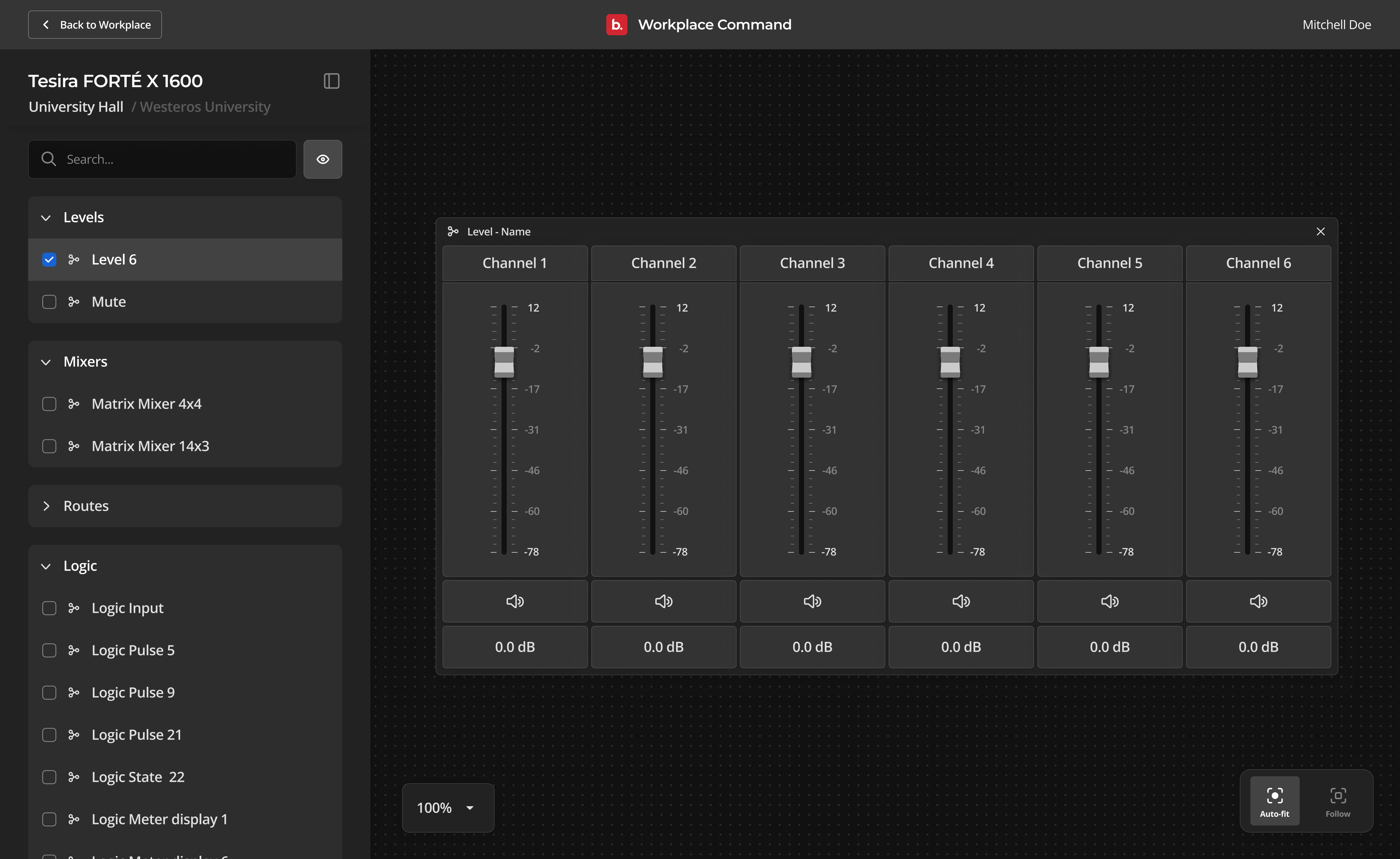 Workplace Command interface